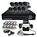 8 Channel DVR Home Security Surveillance Camera System With 8 Warterproof Outdoor IR CCTV