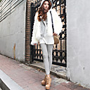 Charming Long Sleeve Hooded Collar Casual/Evening Faux Fur Jacket(More Colors)