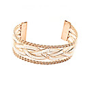Erstaunlich Braided Legierung mit Perlen Damen Armband (mehr Farben)