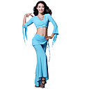 Dancewear Crystal Cotton Belly Dance Top and Pant for Ladies More Colors