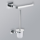 2-pièces set d'accessoire salle de bain du papier toilette avec porte-brosse WC en rack