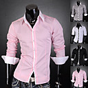 contraste homens camisa pescoço cor