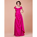 Sheath/Column Off-the-shoulder Floor-length Taffeta Mother Of The Bride Dress