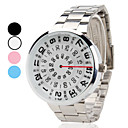 hommes montre-bracelet en acier analogique quartz (couleurs assorties)