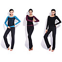 Yoga Ternos casual sportswear dois conjuntos (Yoga de manga comprida T-shirt + calças de ioga)