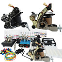 2 Cast Iron Tatoo Machine Kit for Lining and Shading(28 Colors)
