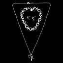 Gorgeous Silver Plated Women's Jewelery Set Including Necklace,Bracelet,Earring
