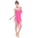 dancewear polyester met kristal en kwasten prestaties latin dans jurk voor dames meer kleuren