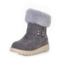 Suede Flat Heel Ankle Boots With Fur Party / Evening Shoes (More Colors)