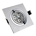 3W LED plafond licht met 3 LED's in Square Feature