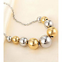 Titanium  316L Stainless Steel Ball Pendant Necklace With Gift Box(black & silvery)