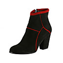 Suede Chunky Heel Ankle Boots With Zipper Party / Evening Shoes (More Colors)