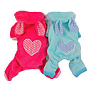 Heart Pattern Rabbit Style Hoodies with Pants for Dogs (Assorted Color,XS-XL)