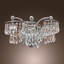 Contemporary Crystal  Wall lights with 6 LED Lights Chrome Finished
