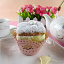 Rose Design Laser Cut Cupcake Wrapper (Set of 12)