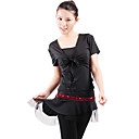 dancewear polyester met lovertjes latin top en culottes 2 stuks set voor dames