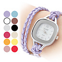 Women's Fashionable Style PU Analog Quartz Bracelet Watch (Assorted Colors)