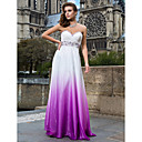 Sheath/Column Sweetheart Floor-length Chiffon Evening Dress