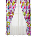 (Two Panels) Funny Print Cartoon Kids Curtains