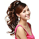 Claw Clip Synthetic Brown  Wavy Long Ponytails Hair Pieces