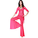 Performance Dancewear Crystal Cotton and Tulle Belly Dance Outfit For Ladies More Colors