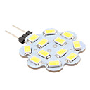 G4 6W 12x5630 SMD 500-560LM 6000-6500K Bianco Naturale Luce a forma di lampadina Lotus Spot LED (12V)