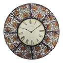 24"Country Style Wall Clock in Metal 8238013