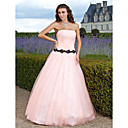 Ball Gown Strapless Floor-length Tulle Evening Dress