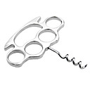 Five Finger Holes Handle Wine Bottle Corkscrew Opener
