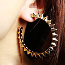 aretes redondos de la mujer remache