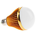 E27 10W 950-1050lm 6000-6500K Natural White Light Golden Shell LED Ball lamp (85-265V)
