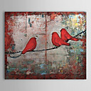 handgeschilderde dier vogel olieverfschilderij met gestrekte frame 20 "x 24"