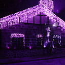 1Mx6M Purple LED String Lamp with 256 LEDs - Christmas & Halloween Decoration (Star)
