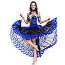 5-piece Dancewear Lace With Beading Performance Belly Dance Outfit For Ladies More Colors