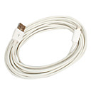 Relâmpago sincronização 8pin cabo de carga e para o iPhone 5, Mini iPad, iPad 4, iPods (Branco, 500 centímetros)