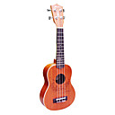 Hanknn - (Natal-21) Contraplacado Ukulele Soprano Mogno com Saco