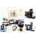 2 Hand-made Tattoo Machine Guns Kit for Lining and Shading