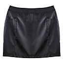 ALAN Vintage PU cuero Falda Corta