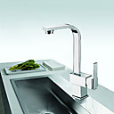 Solid Brass Contemporary Single Handle Kictchen Faucet(Chrome Finish)