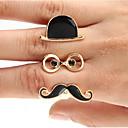 Black Cap Bril Sik Shape Ring
