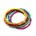 Mujeres Baking metal pintura pulsera conjunto (6 piezas / paquete)