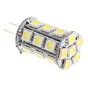 G4 4W 24x5050SMD 390LM 5500-6500K Natural White Light LED Corn Bulb (12V)