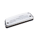 huang - (102-a) blues harp zilver boot harmonica 10 holes/20 tonen