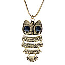 Owl Shape Antique Golden Necklace