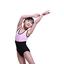 Dancewear Cotton/Spandex Ballet Two-tone Cap Sleeve Leotard For Children