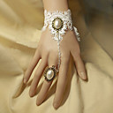 Women's Vintage Lace Layered Flower Bracelet/Ring