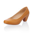 Leatherette Chunky Heel Closed Toe Party / Evening Shoes(More Colors)
