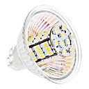 MR16 3.5W 54x3528 SMD 240-260LM 3000-3500K Warm White Light Bulb Milho LED (12V)