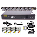 MHK ® -16 Canal One Touch-Online CCTV sistema DVR (8 Câmera exterior Warterproof)