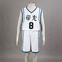 Cosplay Costume Inspired by The Basketball Which Kuroko Plays Kise Ryota Teikō Middle School Basketball Team Uniform White NO.8